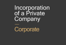 Incorporation of a Private company